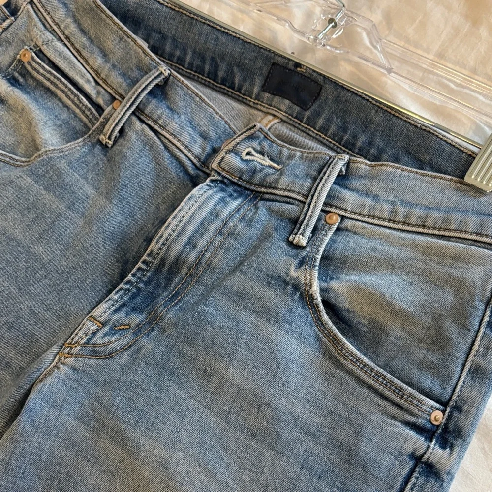 MOTHER Light Wash Straight-Leg Jeans - Picture 4 of 8